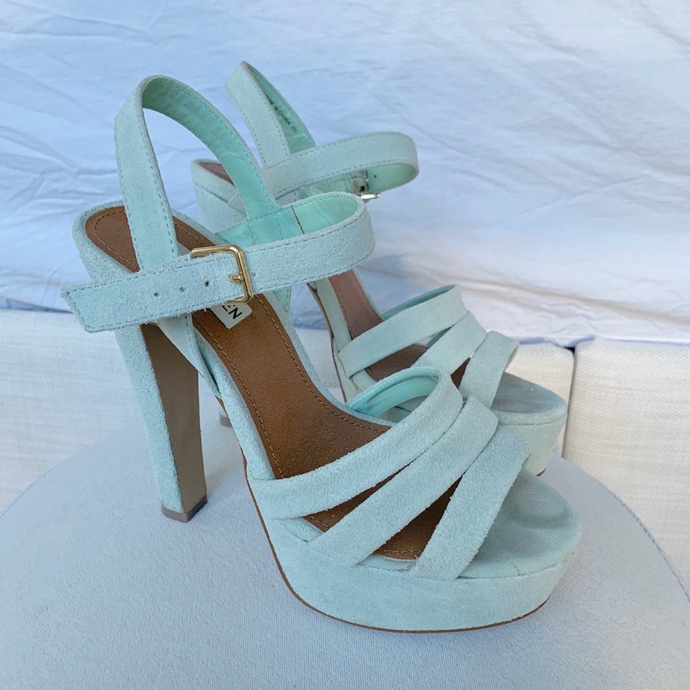 Steve Madden Mint Green Platform Heels